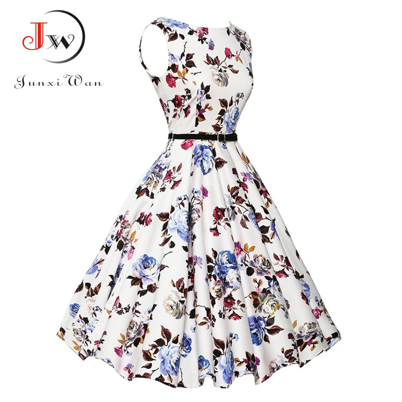 Summer Plus Size Dress Women Red Black Vintage 50s Rockabilly Robe Retro Party Feminino Vestidos 210409