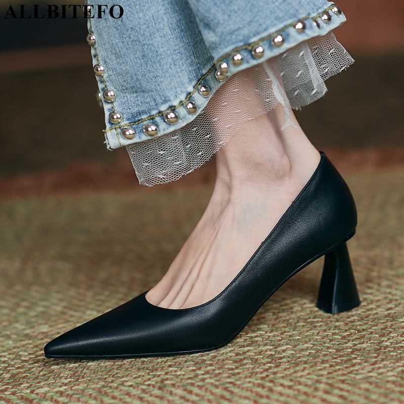 ALLBITEFO natural genuine leather women heels shoes Sheepskin insole pointed toe sexy fashion girls high heel shoes high heels 210611, As picture
ALLBITEFO natural genuine leather women heels shoes Sheepskin insole pointed toe sexy fashion girls high heel shoes high heels 210611, As picture