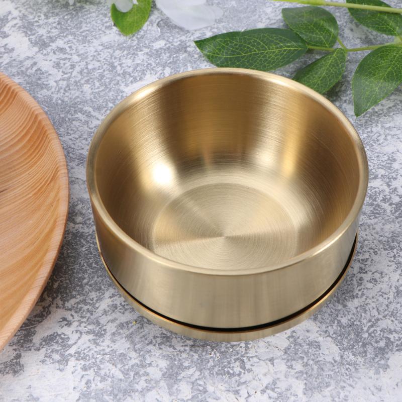 Stainless Steel Bowl Double Wall Insulated Household Utensils Durable With Lid (Golden) Bowls
Stainless Steel Bowl Double Wall Insulated Household Utensils Durable With Lid (Golden) Bowls