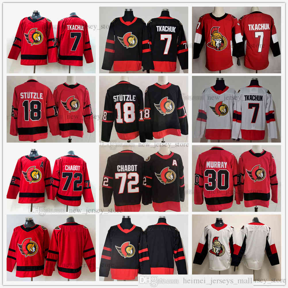 2021 Reverse Retro Men Women Kids Youth Ice Hockey Jerseys 7 Brady Tkachuk 72 Thomas Chabot 30 Matt Murray 18 Tim Stutzle Jersey Black Red White
2021 Reverse Retro Men Women Kids Youth Ice Hockey Jerseys 7 Brady Tkachuk 72 Thomas Chabot 30 Matt Murray 18 Tim Stutzle Jersey Black Red White