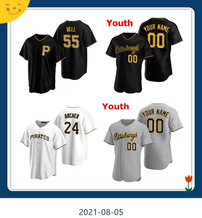 Pittsburg 2021 Jersey Pirates Chris Archer Corey Dickerson Josh Cole de Bell Tucker Jameson Taillon Jung Wagner Clemente baseball Honus Jerseys, Youth's color 3
Pittsburg 2021 Jersey Pirates Chris Archer Corey Dickerson Josh Cole de Bell Tucker Jameson Taillon Jung Wagner Clemente baseball Honus Jerseys, Youth's color 3