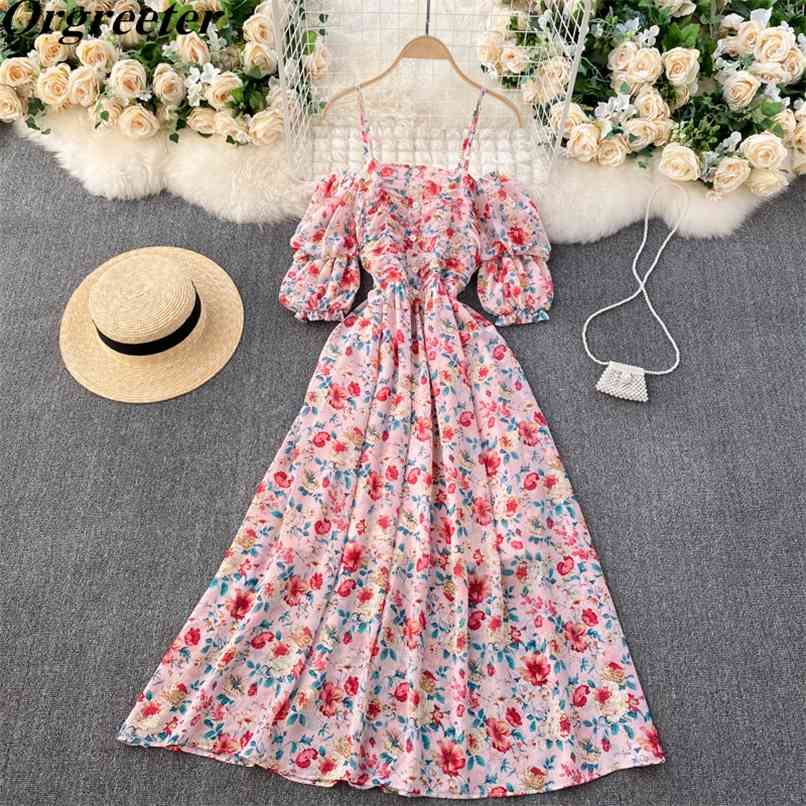 Seaside Holiday Floral Printted Long Dress for Women Sexy Off-shoulder Puff sleeves Slim Spaghetti strap Pleated Beach 210602, Navy blue
Seaside Holiday Floral Printted Long Dress for Women Sexy Off-shoulder Puff sleeves Slim Spaghetti strap Pleated Beach 210602, Navy blue