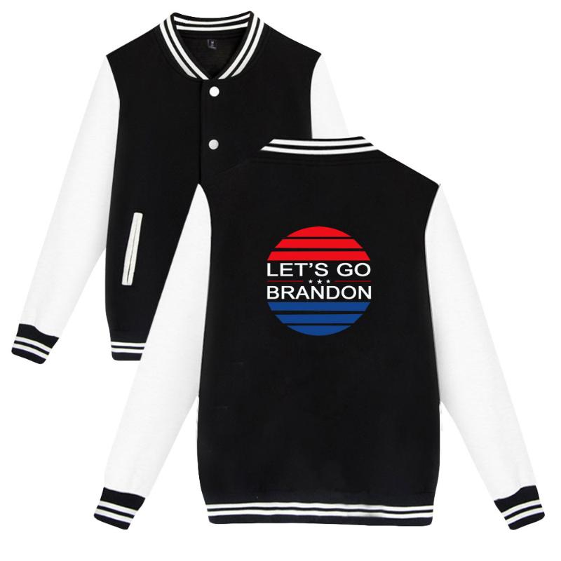 Men's Jackets Lets Go Brandon Baseball Jacket Fashion Print Sweatshirt Fall Hip Hop Trend Uniform Harajuku Apparel, Black;brown
Men's Jackets Lets Go Brandon Baseball Jacket Fashion Print Sweatshirt Fall Hip Hop Trend Uniform Harajuku Apparel, Black;brown