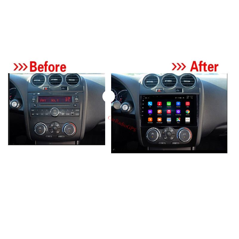 Car dvd Player for Nissan Teana ALTIMA 2008-2012 Manual A/C with GPS Navi WIFI FM USB 9 inch HD Touchscreen Android 10