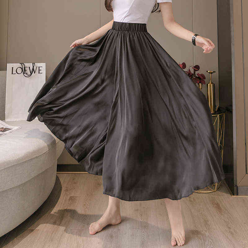 Spring Summer Women Wide Leg Pants Skirts Casual High Waist Pantalones Korean Style Elegant Fashion Loose Trouser Clothing Mujer 211115