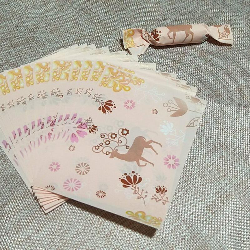 Gift Wrap AQ 500pcs/lot Pink Magic Flower Dreamy Sika Deer Pattern Nougat Wrapping Paper Golden Plant Petal Decoration Party
Gift Wrap AQ 500pcs/lot Pink Magic Flower Dreamy Sika Deer Pattern Nougat Wrapping Paper Golden Plant Petal Decoration Party