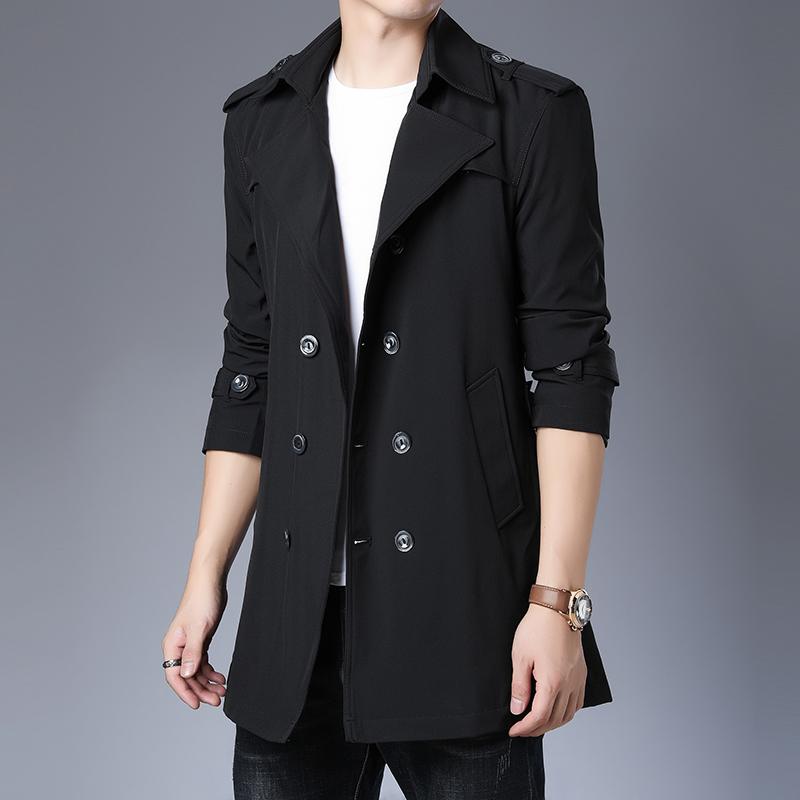 Men's Trench Coats Explosive 2021 Jacket Lapel Business Casual Windbreaker Double-breasted Mid-length Breathable, Black
Men's Trench Coats Explosive 2021 Jacket Lapel Business Casual Windbreaker Double-breasted Mid-length Breathable, Black