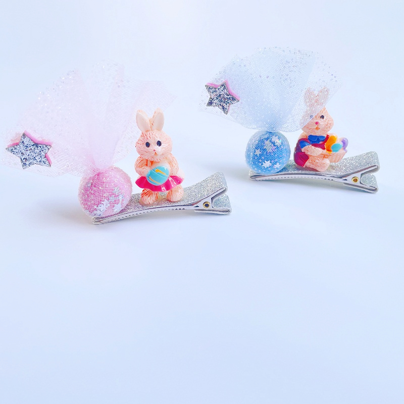 20pcs Fashion Cute Glitter Star PomPom Rabbit Hairpins Bunny Barrettes Princess Easter Headwear Boutique Hair Accessories for Girls, Pink
20pcs Fashion Cute Glitter Star PomPom Rabbit Hairpins Bunny Barrettes Princess Easter Headwear Boutique Hair Accessories for Girls, Pink