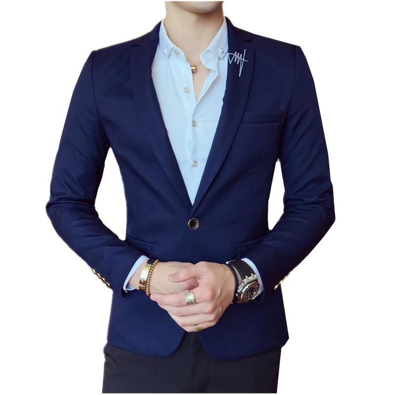 Men' Suits & Blazers Spring Pure Color Long Sleeve Blazer M L 3XL Navy Blue Black Khaki Red Sky Fashion Business Casual Man Suit Jackets
Men' Suits & Blazers Spring Pure Color Long Sleeve Blazer M L 3XL Navy Blue Black Khaki Red Sky Fashion Business Casual Man Suit Jackets