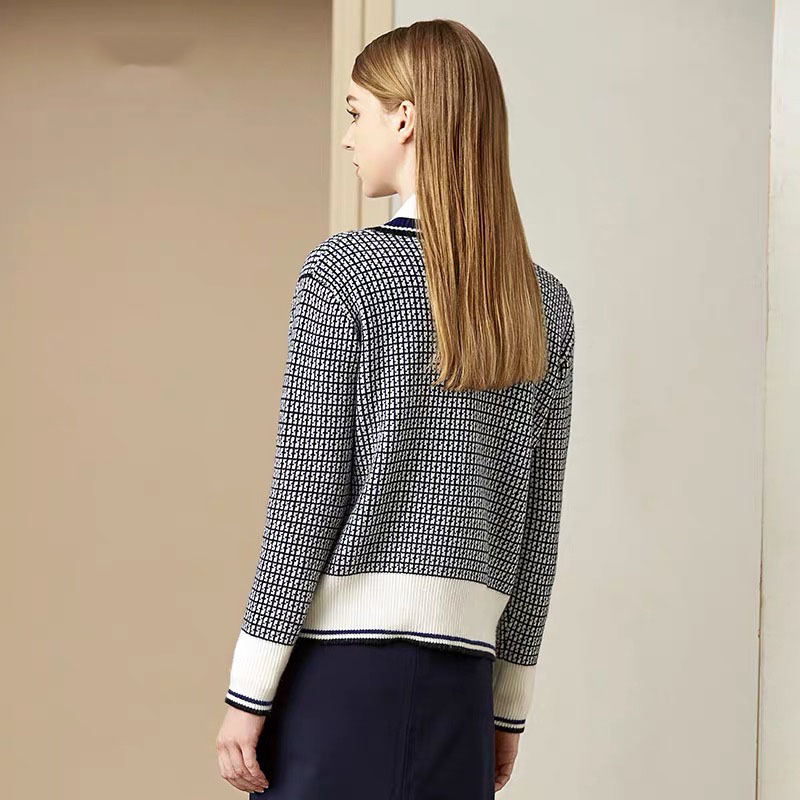 Cardigan Celebrity Style Sweater Women's Long-Sleeve Pattern Short Loose-Fit Students Coat Sweater 210421