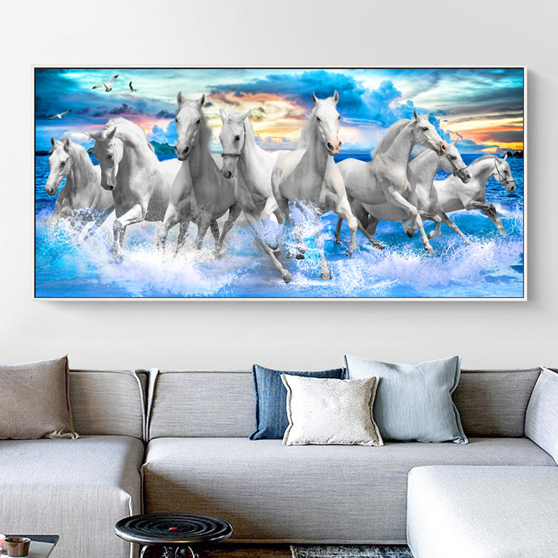 Eight Horses Running In Sea Canvas Painting Wall Art Animal Pictures For Living Room Bedroom Modern Home Decoration
Eight Horses Running In Sea Canvas Painting Wall Art Animal Pictures For Living Room Bedroom Modern Home Decoration