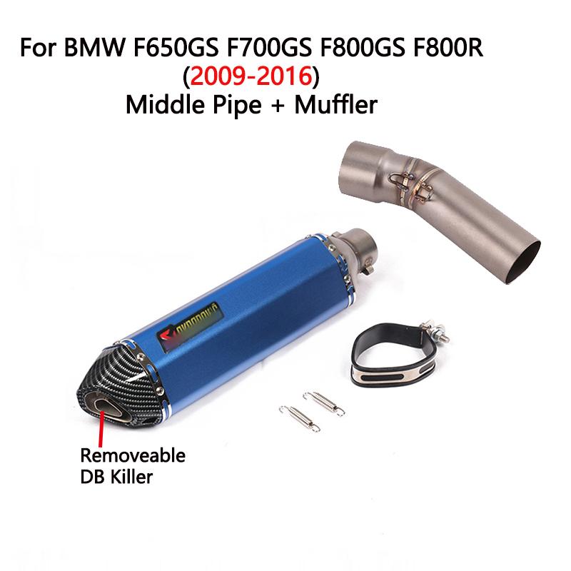 Exhaust Pipe F650GS F700GS F800GS Motorcycle System Muffler Mid Connect Link For F800R F800GT 2009-2021 Slip On
Exhaust Pipe F650GS F700GS F800GS Motorcycle System Muffler Mid Connect Link For F800R F800GT 2009-2021 Slip On