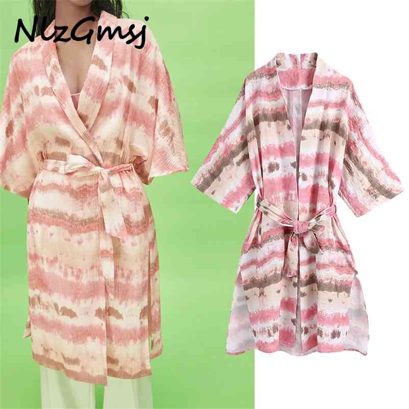 Dres Tie-Dyed Sashes V Neck Midi Female Short Sleeve Clothes Casual Lady Loose Vestido 06 210628, As picture
Dres Tie-Dyed Sashes V Neck Midi Female Short Sleeve Clothes Casual Lady Loose Vestido 06 210628, As picture