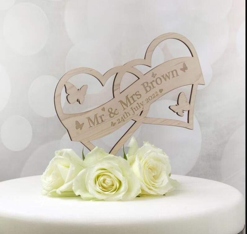 Other Festive & Party Supplies Wedding Cake Topper Decoration Heart Shaped And Personalised-Names,Mr Mrs,Engagement,Anniversary Date.Wooden
Other Festive & Party Supplies Wedding Cake Topper Decoration Heart Shaped And Personalised-Names,Mr Mrs,Engagement,Anniversary Date.Wooden