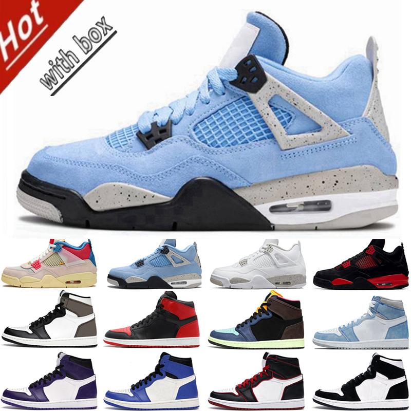 University Blue 1s Jumpman 1 Mens Basketball Shoes Black Cat 4 4S Hype Royal Pine Green Obsidian UNC Sail What The White Cement Bred Sports Women Sneakers, 27
University Blue 1s Jumpman 1 Mens Basketball Shoes Black Cat 4 4S Hype Royal Pine Green Obsidian UNC Sail What The White Cement Bred Sports Women Sneakers, 27