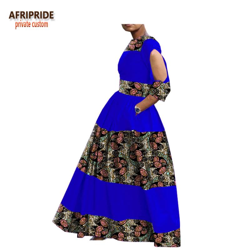Casual Dresses Spring Women Dress African Wax Fabric AFRIPRIDE Three Quarter Sleeve O-neck Floor Length Trumpet A1825013, 528j
Casual Dresses Spring Women Dress African Wax Fabric AFRIPRIDE Three Quarter Sleeve O-neck Floor Length Trumpet A1825013, 528j