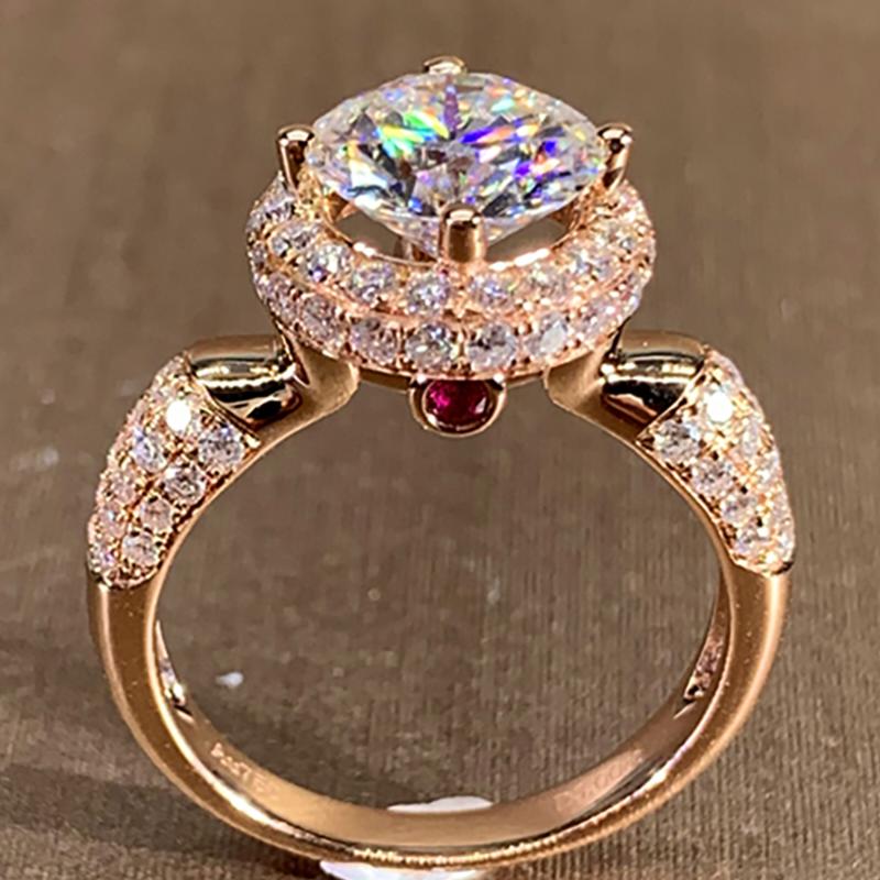 Cluster Rings 18K Rose Gold Women Wedding Party Engagement Ring 1 2 3 4 5 Round Moissanite Diamond Ruby Luxury Trendy Elegant
Cluster Rings 18K Rose Gold Women Wedding Party Engagement Ring 1 2 3 4 5 Round Moissanite Diamond Ruby Luxury Trendy Elegant