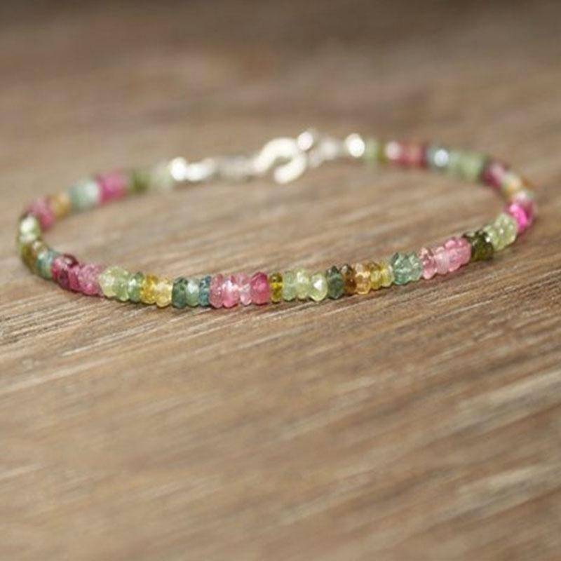 Beaded, Strands Watermelon Tourmaline Bracelet Ombre Shaded Pink Green Layering Black Beaded Bracelets Womens Jewelry
Beaded, Strands Watermelon Tourmaline Bracelet Ombre Shaded Pink Green Layering Black Beaded Bracelets Womens Jewelry