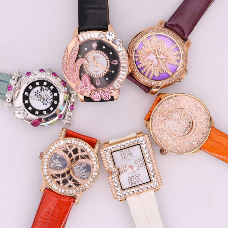 Wristwatches SALE!!! Defects Discount Melissa Crystal Old Types Lady Women's Watch Japan Mov't Hours Bracelet Leather Girl's Gift No Box, 48 27mm
Wristwatches SALE!!! Defects Discount Melissa Crystal Old Types Lady Women's Watch Japan Mov't Hours Bracelet Leather Girl's Gift No Box, 48 27mm