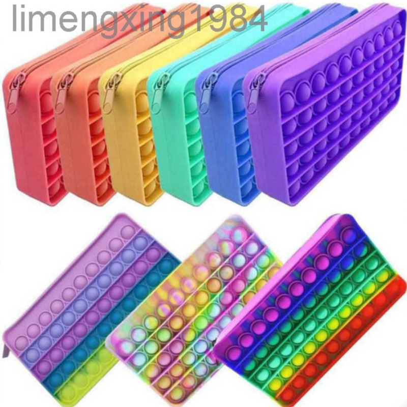 2022 Pencil Case Fidget Toys Rainbow Push Bubble Pop It Sensory Squishy Storage Bags Children Decompression Toy For Children Gifts
2022 Pencil Case Fidget Toys Rainbow Push Bubble Pop It Sensory Squishy Storage Bags Children Decompression Toy For Children Gifts