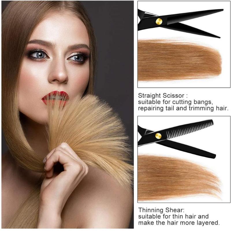 Hair Scissors Professional Hairdressing Kit Barber Cutting Thinning Cape Barbershop Haircut Shears Hairdresser Accessories Sets