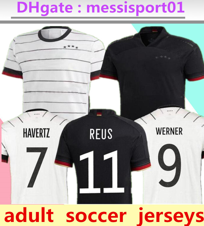 2021 Germany soccer jersey national team man GNABRY WERNER HAVERTZ shirt DEUTSCHER SANE KROOS REUS football shirts 20/21, Black;yellow
2021 Germany soccer jersey national team man GNABRY WERNER HAVERTZ shirt DEUTSCHER SANE KROOS REUS football shirts 20/21, Black;yellow