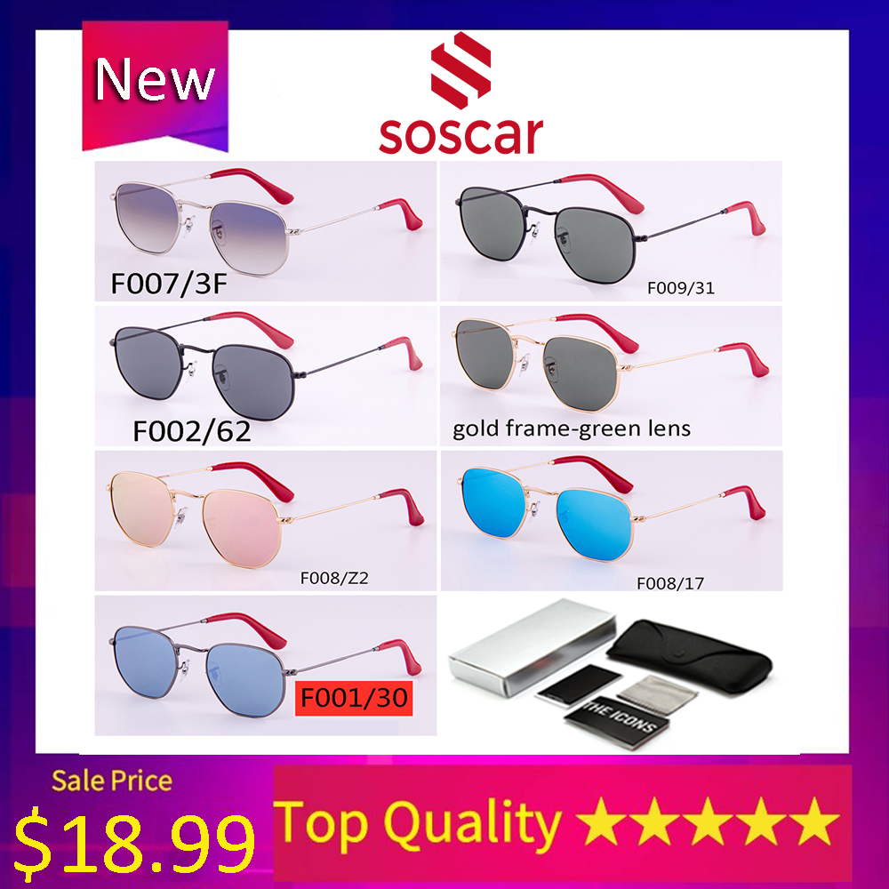 Real Top Quality Soscar Hexagonal Sunglasses for Women Brand Designer Sunglass Men Sport Shades Gafas de sol Metal Frame Mirror Coating Glass Lens 3548NM with Box
Real Top Quality Soscar Hexagonal Sunglasses for Women Brand Designer Sunglass Men Sport Shades Gafas de sol Metal Frame Mirror Coating Glass Lens 3548NM with Box