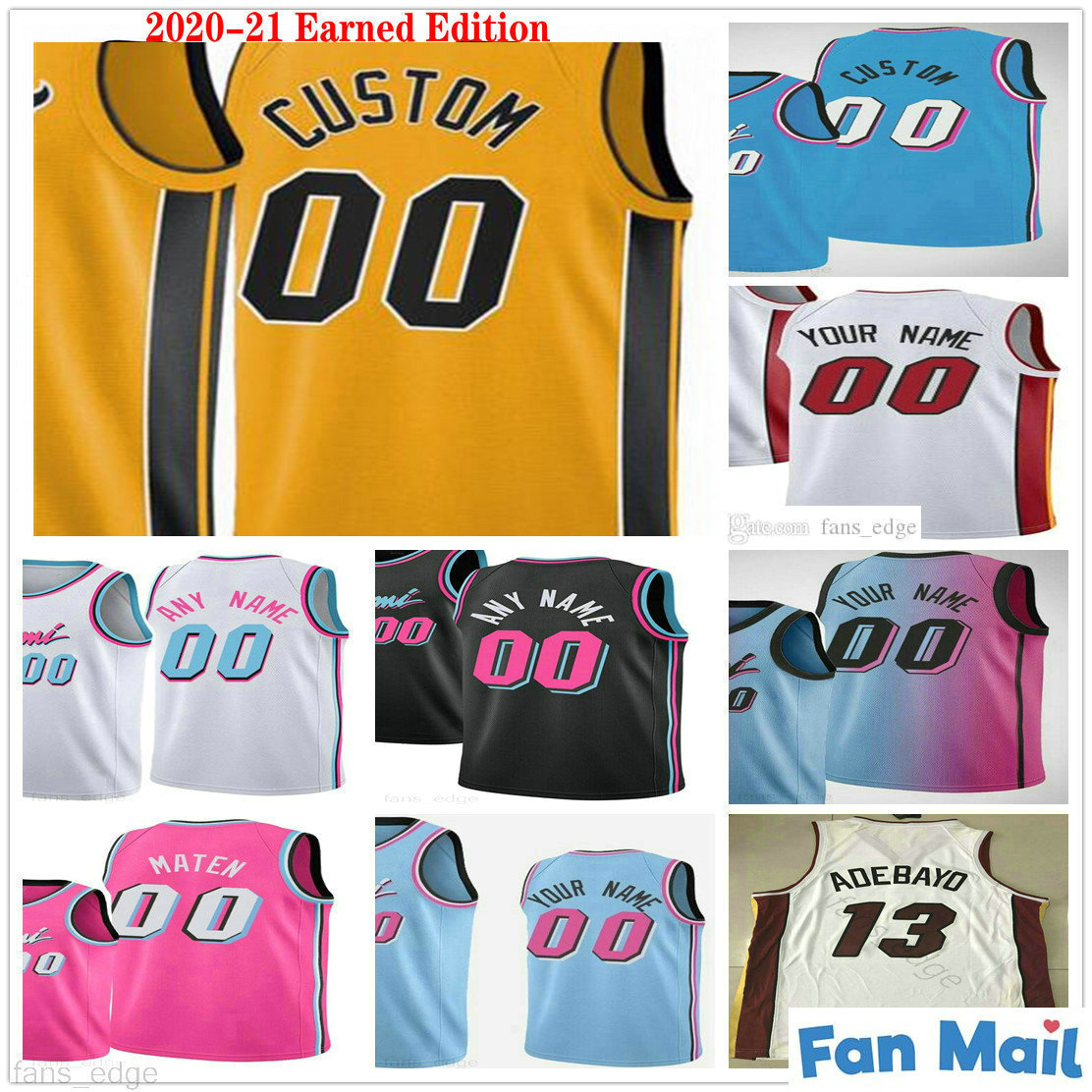 Custom Screen Printed 2021 Earned Edition Miami Jimmy 22 Butler Tyler 14 Herro Bam 13 Adebayo Heat 3 Wade Goran Dragic Victor Oladipo Men Wo, Black;red
Custom Screen Printed 2021 Earned Edition Miami Jimmy 22 Butler Tyler 14 Herro Bam 13 Adebayo Heat 3 Wade Goran Dragic Victor Oladipo Men Wo, Black;red