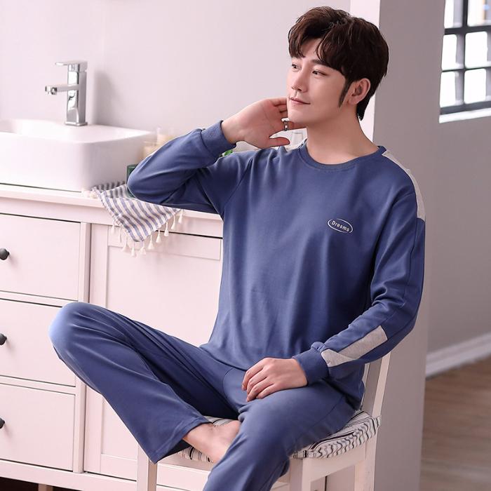 Men's Sleepwear Pajamas Set Spring Autumn Leisure Elastic Waist Men Cotton Long Sleeve Nightwear Top Christmas Gift, Black;brown
Men's Sleepwear Pajamas Set Spring Autumn Leisure Elastic Waist Men Cotton Long Sleeve Nightwear Top Christmas Gift, Black;brown