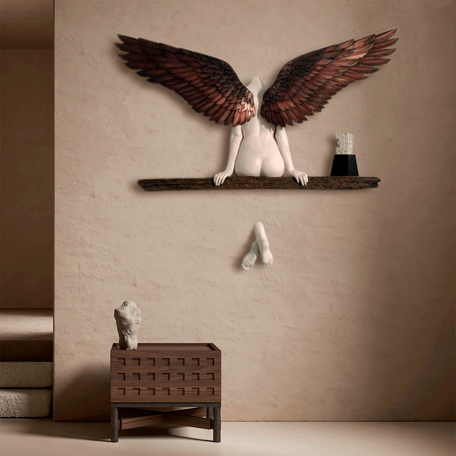 quotICARUS HAD A SISTERquot Angel Art Sculpture Wall Decorations