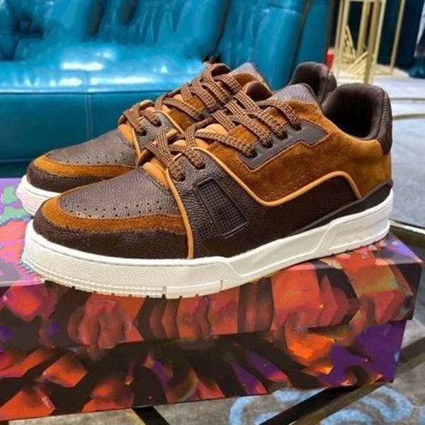 High quality leather men's and women's fashion low top mesh sports shoes outdoor running casual 38-45 fcvmtt002
