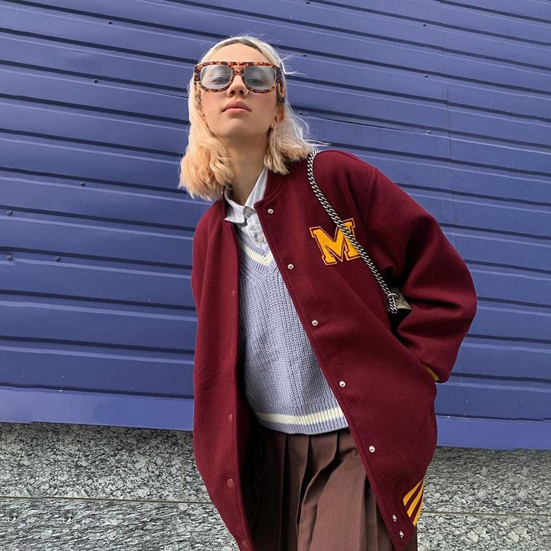 Women' Jackets Winter Jacket Fashion Varsity Harajuku Quilted Cardigan Baseball JerseyOversize Streetwear Autumn, Red
Women' Jackets Winter Jacket Fashion Varsity Harajuku Quilted Cardigan Baseball JerseyOversize Streetwear Autumn, Red