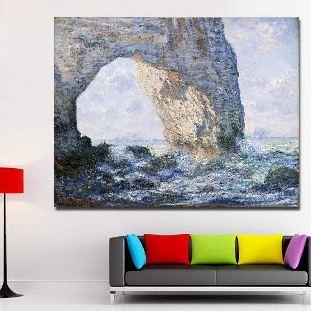 Claude Monet Painting Water Lilies Canvas Wall Art Painting Printed Home Decor Oil Canvas Painting