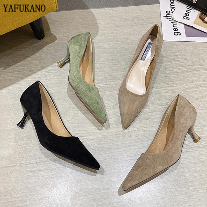 Dress Shoes Women 2021 Simple Fashion Thin Heels High Suede Pointed Toe Party Single Classic Ladies Pumps 6cm, Black
Dress Shoes Women 2021 Simple Fashion Thin Heels High Suede Pointed Toe Party Single Classic Ladies Pumps 6cm, Black