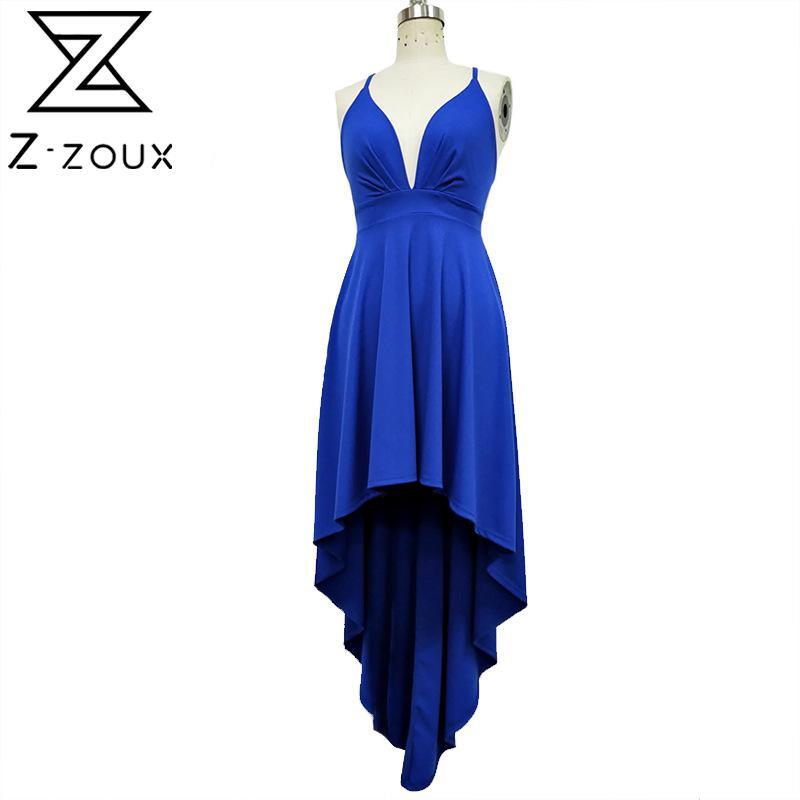 Women Dress Deep V Neck Sleeveless Sexy Spaghetti Strap High Waist Backless Lace Up Asymmetry Maxi es 210513