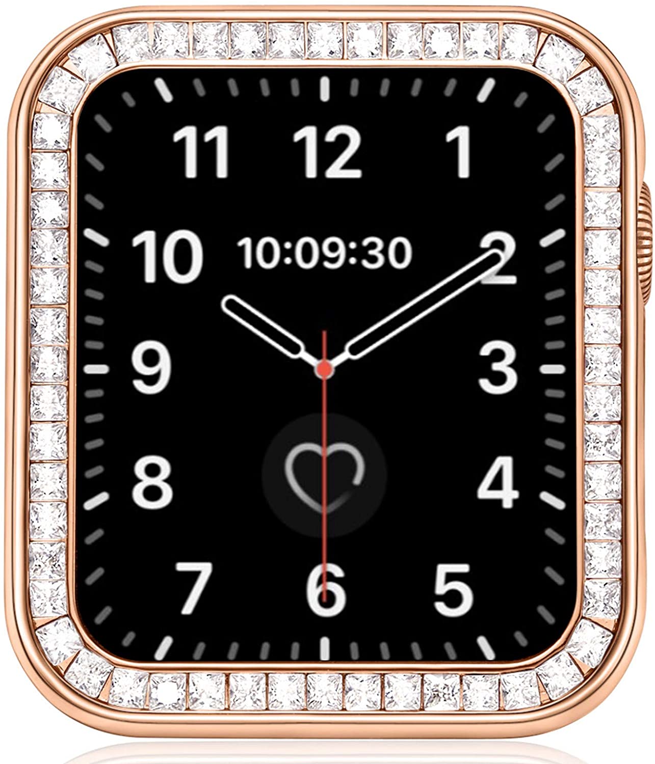 iWatch Protective Covers Cases for Apple Series SE/6/5/4 Compatible Watch 40MM, Bling with Luxury Gorgeous Large Square Crystal Diamond, Rose gold
iWatch Protective Covers Cases for Apple Series SE/6/5/4 Compatible Watch 40MM, Bling with Luxury Gorgeous Large Square Crystal Diamond, Rose gold