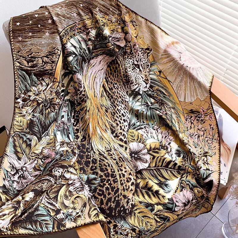 Scarves Designer Square Silk Scarf 90*90cm Foulard En Soie Sac Hand Rolled Edges Animal Print, Blue;gray
Scarves Designer Square Silk Scarf 90*90cm Foulard En Soie Sac Hand Rolled Edges Animal Print, Blue;gray