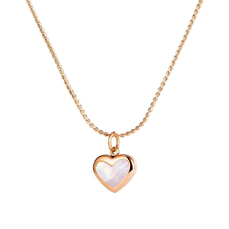 Romantic Shell Heart Necklace Stainless Steel Jewelry Chain Love Pendant Fashion Choker Women Accessories Ladie Gifts Wholesale Necklaces
Romantic Shell Heart Necklace Stainless Steel Jewelry Chain Love Pendant Fashion Choker Women Accessories Ladie Gifts Wholesale Necklaces