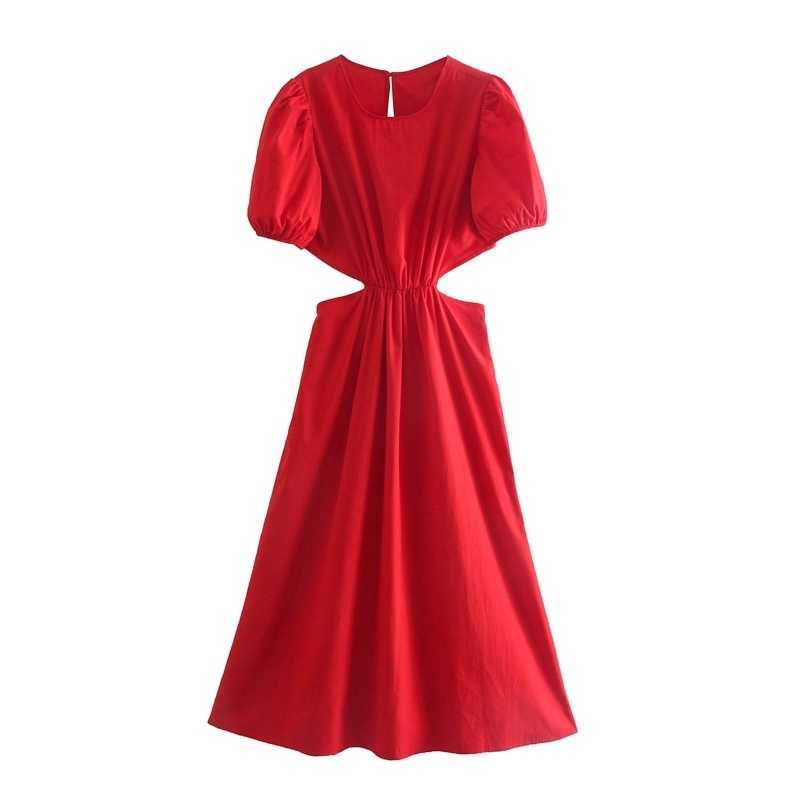Fashion Hollow Out High Waist Dress Summer Puff Sleeve A-line Party Vacation Beach For Women 210525, Red
Fashion Hollow Out High Waist Dress Summer Puff Sleeve A-line Party Vacation Beach For Women 210525, Red