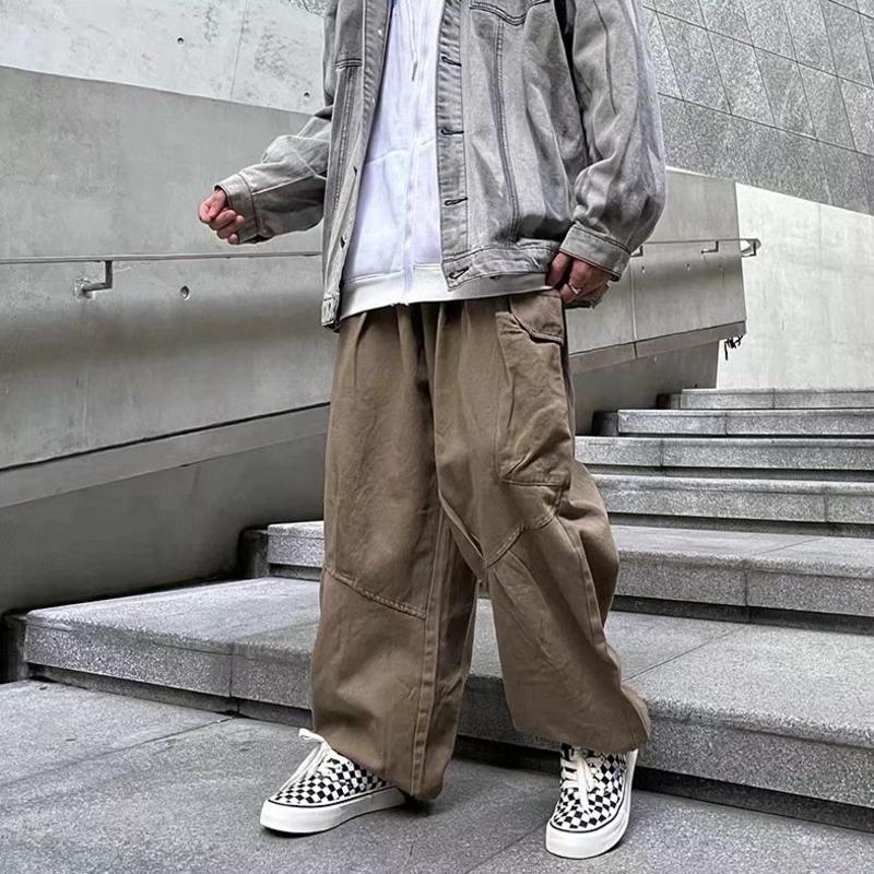 Men's Pants Cotton Wide-leg Men Fashion Retro Multi-pocket Cargo Streetwear Loose Hip-hop Straight Mens Trousers M-3XL, Black
Men's Pants Cotton Wide-leg Men Fashion Retro Multi-pocket Cargo Streetwear Loose Hip-hop Straight Mens Trousers M-3XL, Black