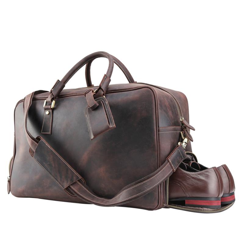Duffel Bags Tiding Leather Travel Bag Large Size Vintage Weekender Duffle Carry On Handbag 50cm Dark Brown Shoe
Duffel Bags Tiding Leather Travel Bag Large Size Vintage Weekender Duffle Carry On Handbag 50cm Dark Brown Shoe