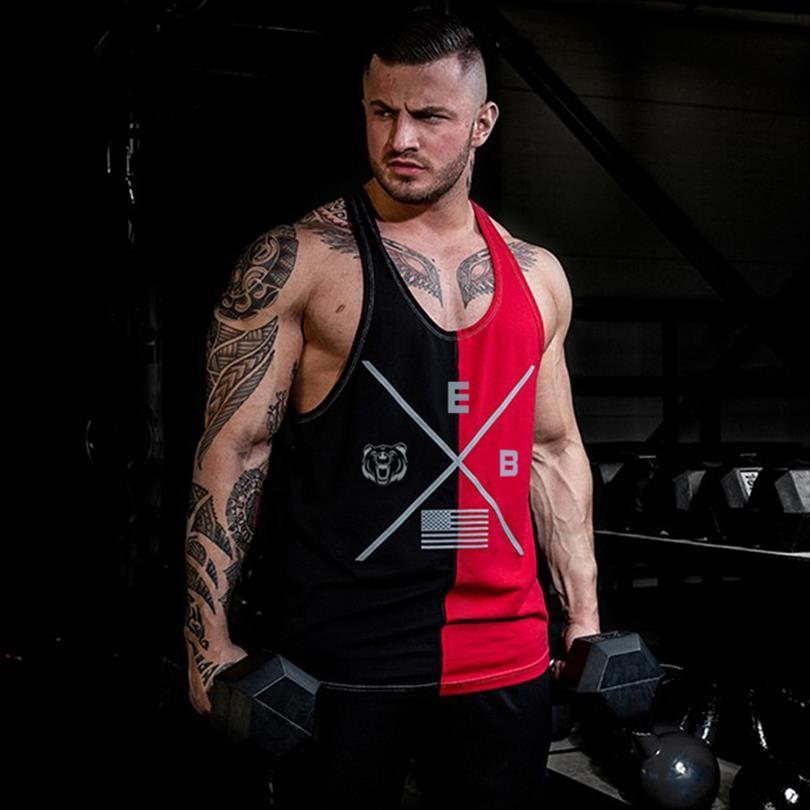 men bodybuilding stitching cotton tank mens gyms workout fitness sleeveless shirt clothing stringer singlet male casual vest, White;black
men bodybuilding stitching cotton tank mens gyms workout fitness sleeveless shirt clothing stringer singlet male casual vest, White;black