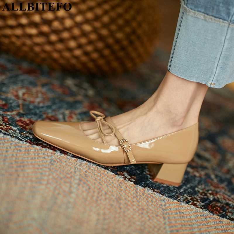 ALLBITEFO natural genuine leather women heels thick heel spring fashion women's high heel shoes high heels zapatos mujer tacon 210611, As picture
ALLBITEFO natural genuine leather women heels thick heel spring fashion women's high heel shoes high heels zapatos mujer tacon 210611, As picture