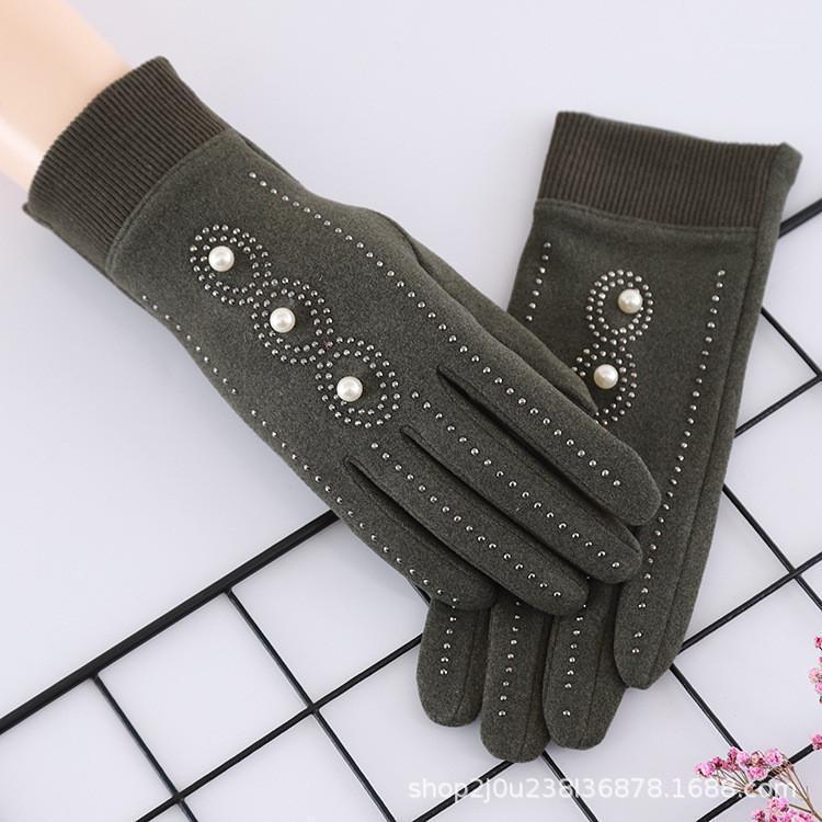 Five Fingers Gloves Solid Color Touchscreen Diamond Flannel Women Winter Thermal With Touch Screen On Index Finger Handschoenen
Five Fingers Gloves Solid Color Touchscreen Diamond Flannel Women Winter Thermal With Touch Screen On Index Finger Handschoenen