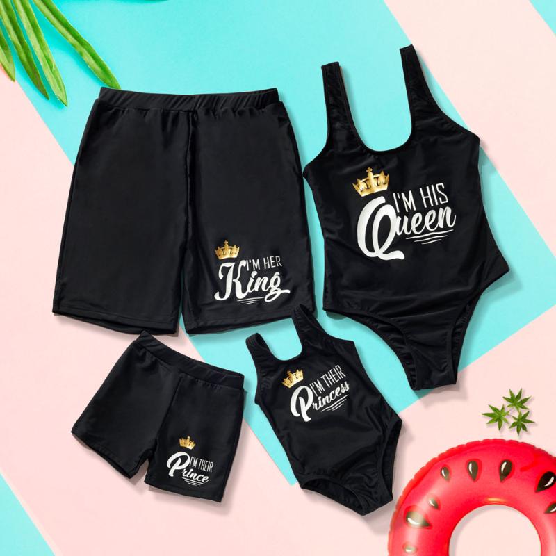 One-Piece Suits Arrival Summer Black One Piece Bikini Monokini Family Matching Swimsuits Swimwear Children's Clothing
One-Piece Suits Arrival Summer Black One Piece Bikini Monokini Family Matching Swimsuits Swimwear Children's Clothing