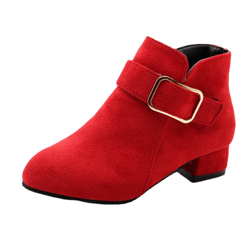 Girls Latin Dance Shoes Spring Autumn Flock Leather Children Boots Fashion Kids Winter Boots Botas High Heels Buckle, Red
Girls Latin Dance Shoes Spring Autumn Flock Leather Children Boots Fashion Kids Winter Boots Botas High Heels Buckle, Red