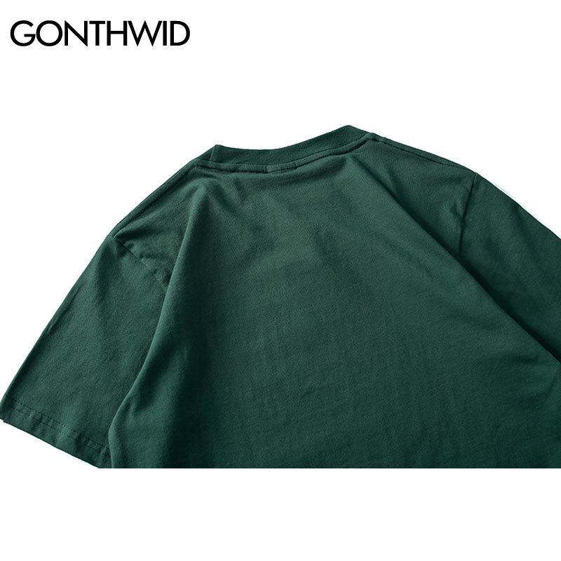 GONTHWID Virgin Mary Men's T-Shirts Funny Printed Short Sleeve Tshirts Summer Hip Hop Casual Cotton Tops Tees Streetwear 210329