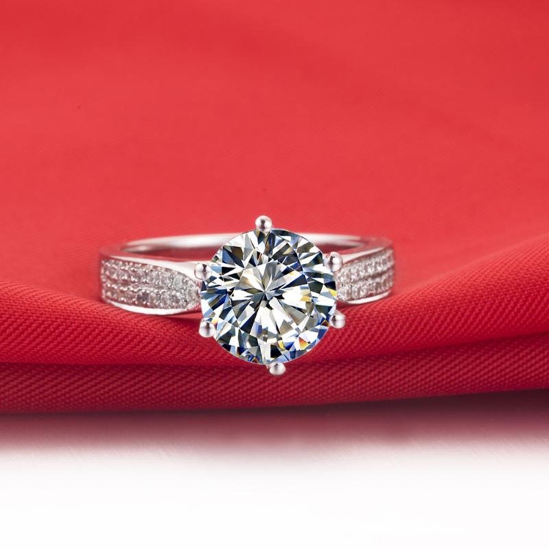 Cluster Rings Brilliant 1CT Test Real Moissanite Diamond Engagement Ring Solid 18k White Gold Wedding Anniversary
Cluster Rings Brilliant 1CT Test Real Moissanite Diamond Engagement Ring Solid 18k White Gold Wedding Anniversary