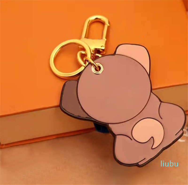 Cute Puppy Lovely Dog Key Chain Rings Accessories Fashion Car Keychain Keychains Buckle for Men Women Hanging Box