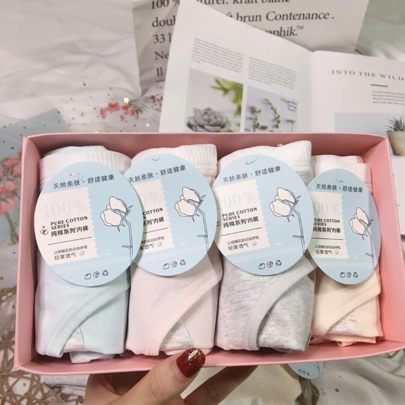 Women's Panties Gift Box 4 Article Menstrual Period Anti-Side-exposing Nursing Pants Medium Waist Large Version Of She, A box 4 color
Women's Panties Gift Box 4 Article Menstrual Period Anti-Side-exposing Nursing Pants Medium Waist Large Version Of She, A box 4 color